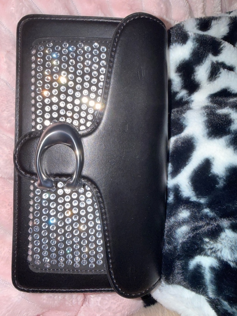 Black Rhinestone Coach Tabby - Picture 2 of 6